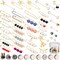 50 PCS Pearl Brooch Pins Sweater Shawl Clips Decorative Safety Pin Hijab Pins Faux Pearl Rhinestones Collar Safety Pin for Women Girls Clothing Dresses Decoration Accessories with Storage Tank